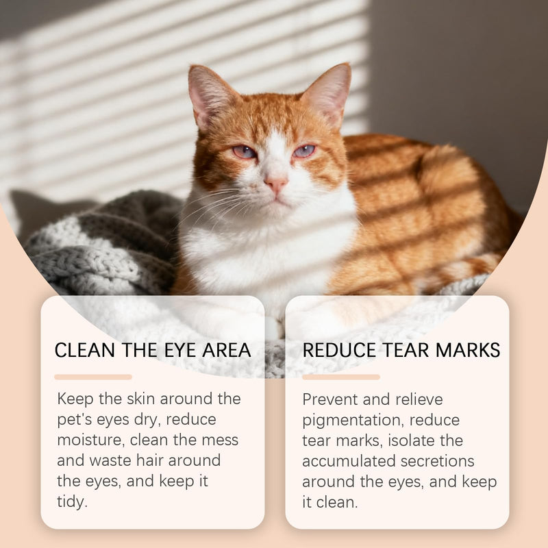 Tear Stain Balm for Dogs & Cats - Gentle & Natural Eye Cleaner Stick - Remove Tear Stains, Discharge & Debris, Pet Eye Balm Cleaner - Safe for Face, 1 oz