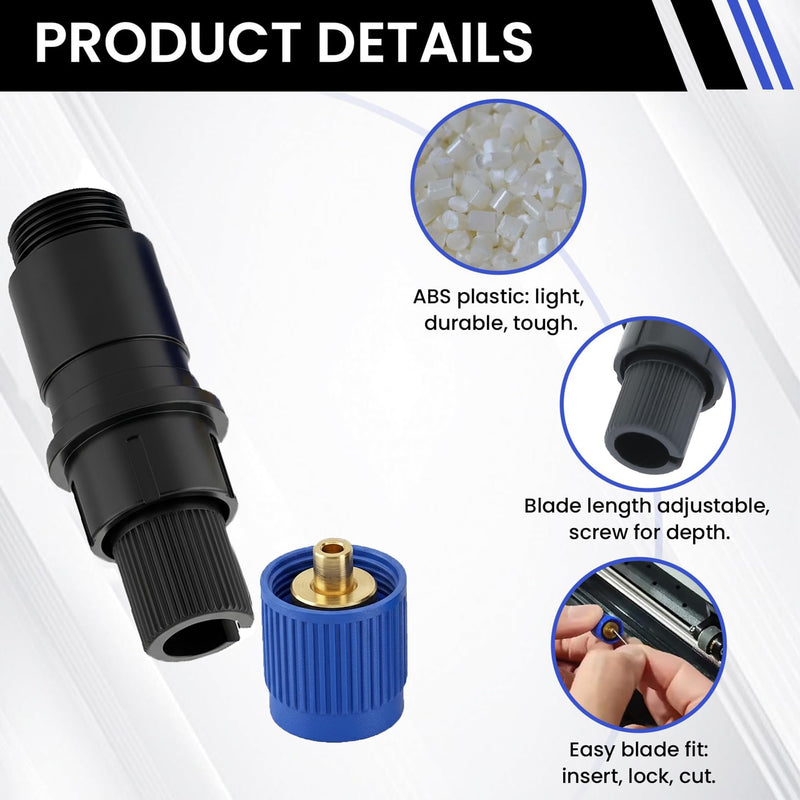 CB09 CB09U Blade Holder for Graphtec Cutter Plotter, Compatible with 30° 45° 60° Blades for Desktop Plotters (Blade Holder Only, No Blades) CB09