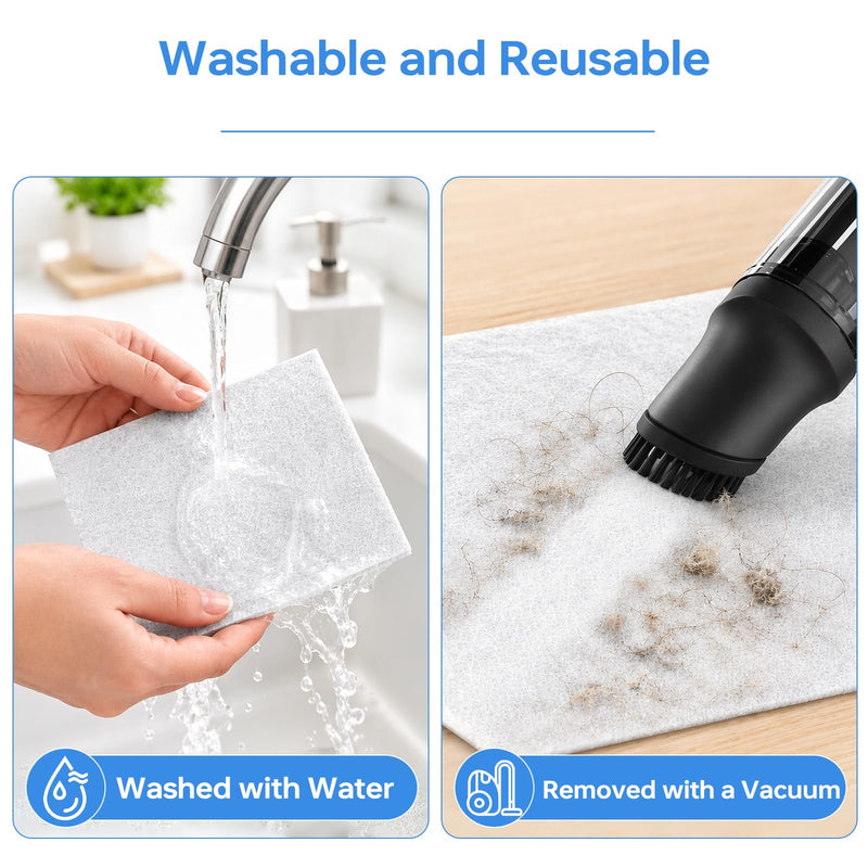 2 Pack PR1 Replacement Filter for Mooka PR1 Air Purifier for Pets Hair Dust white PR1-2Pack-white