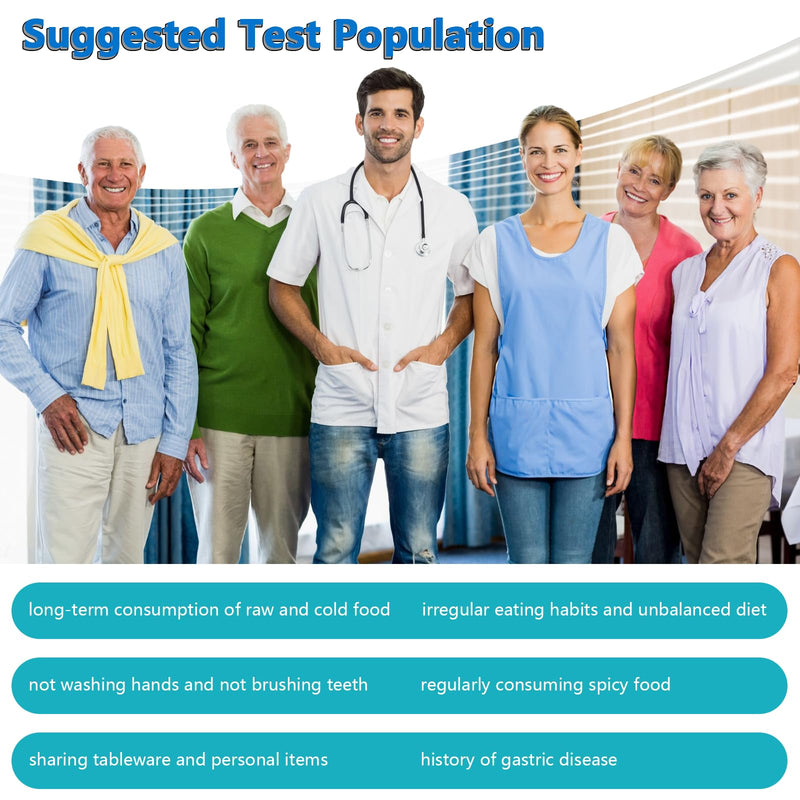 H Pylori Test Kit, Helicobacter Pylori Test Kit - Fast and Accurate, Self-Test at Home, Results in 10-15 Minutes, No Lab Visit Required — 2 Tests Included.