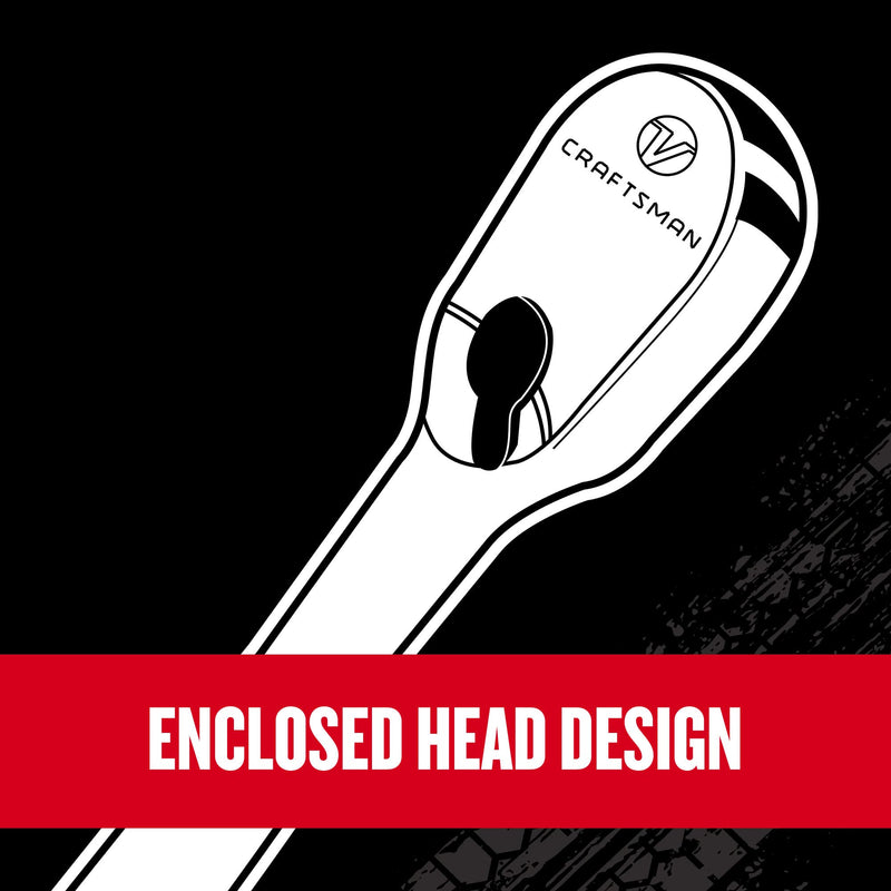 CRAFTSMAN V-SERIES Ratchet, 3/8 Inch Drive, 96-Tooth, Flexible Head Comfort Grip (CMMT86325V)