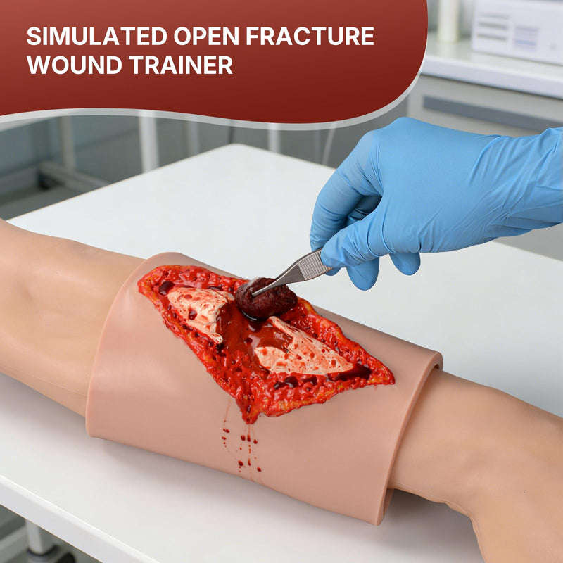 Wound Packing Trainer, Wearable Fracture Bleed Control Model | Wearable Design for Repeated Stabilizing, Covering, and Bandaging Practice