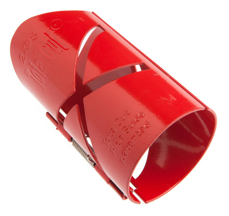Forney 70620 Pipe Cutting Guide, Total Cut, 2-3/8-Inch , Red