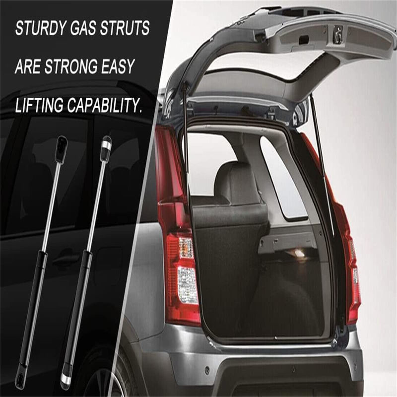 6 Pack 100N/22.5lb Gas Strut Gas Spring, 10.4in Gas Shock Lift Support, Gas Struts for Cabinets Heavy Lid Tool Box, Hydraulic Hood Shocks Chest Hings Absorber Soft Close Cabinet Door Damper 6 PCS-Black
