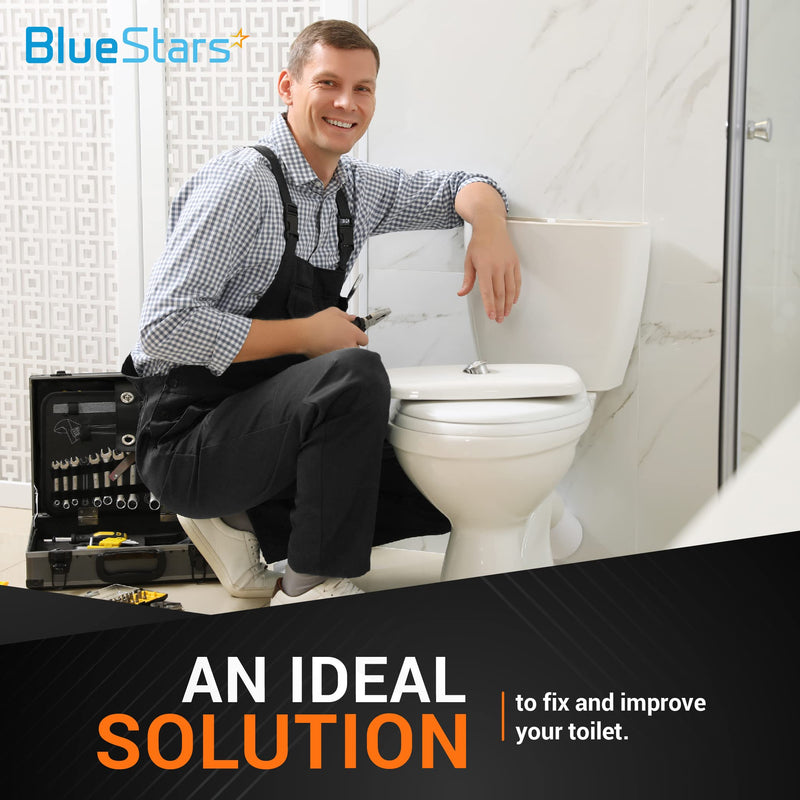BlueStars Ultra Durable 98923 Lowe's AquaSource Original Flapper Replacement for 1.28 GPF Toilets - Exact Fit for 98923, 312795, 352027, 395280 & 12293 Pack of 1