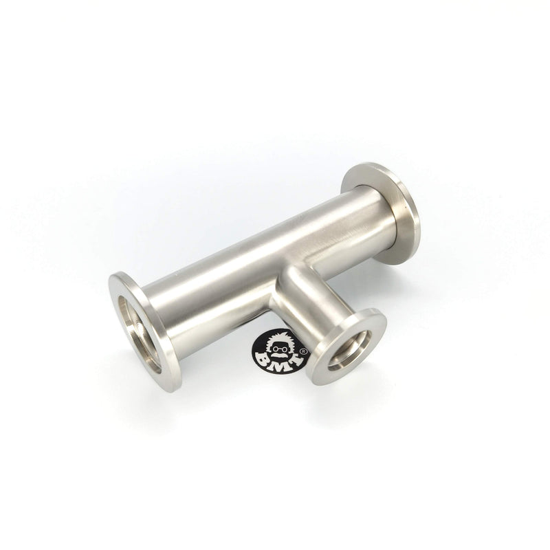 bmotiontech Superior Grade - Unequal Tee Fitting with ISO-KF KF25 Flange to KF16 Flange KF25 to KF16 unequal TEE