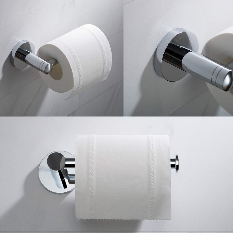 KRAUS Elie Bathroom Toilet Paper Holder, Chrome Finish, KEA-18829CH