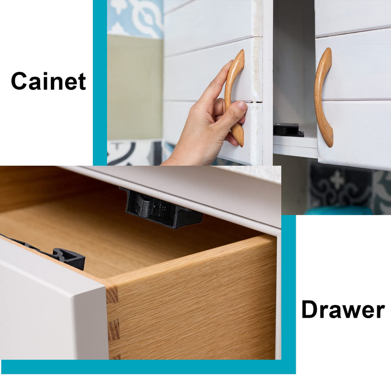 20 Pack RV Drawer Latch/Cabinet Door Latch, Grabber Catches 10 LB Pull Force RV Drawer Latches and Catches, Push Close Cabinet Latch with Mounting Screw, Ideal for RV, Camper, Home, Office