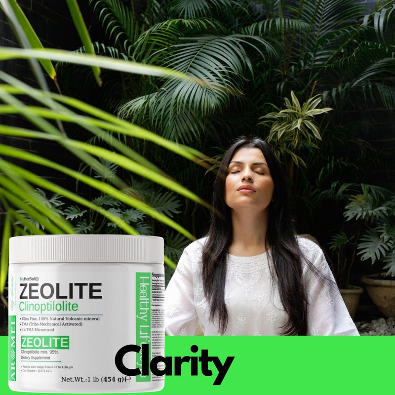 Zeolite Powder | 1 Pound - 454 g | Ultra FINE Less-Than 1 µm | Clinoptilolite 95% | 3X Activated | Safe, Gentle, & Effective Energy | Original Zeolite Powder (454 Servings) | Myherbalid - PawsPlanet Australia