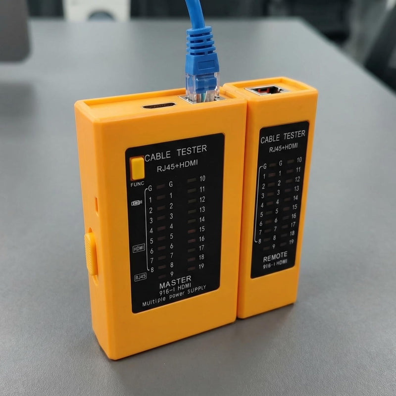 HDMI Cable Tester & RJ45 Network Cable Tester Tool Portable High Definition Multimedia Interface RJ45/cat5 cat5e cat6 cat6a UTP Ethernet LAN Wire Continuity Checker