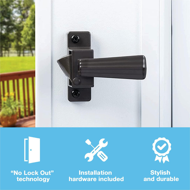 Wright Products V333FB TIE-DOWN PUSH BUTTON Handle, FLORIDA. BRONZE , Brown