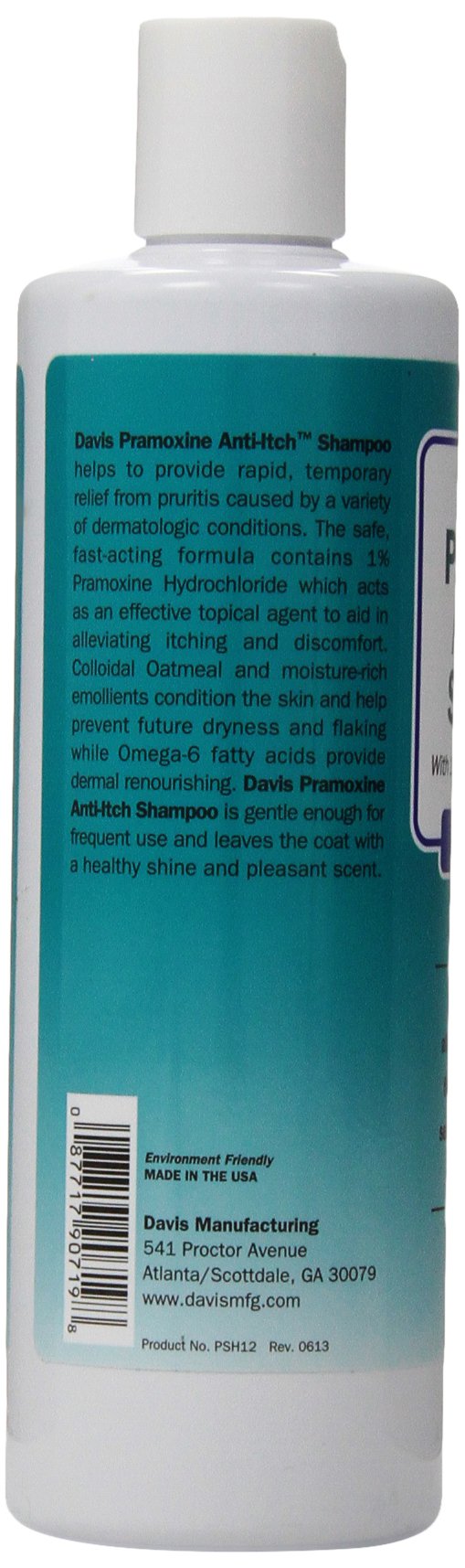 [Australia] - Davis Pramoxine Anti-Itch Dog and Cat Shampoo, 12-Ounce 12-Ounces 