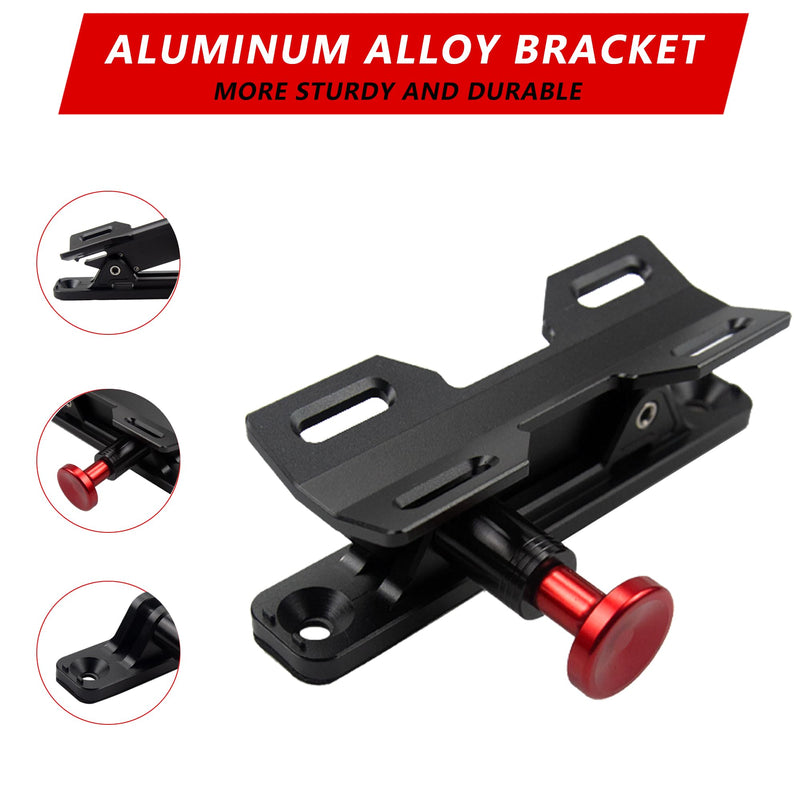 Quick Release Fire Extinguisher Mount - Aluminum Adjustable UTV Roll Bar Fire Extinguisher Holder Mounting Bracket for Jeep Wrangler TJ JK JL JKU Polaris RZR Ranger Cam-Am X3 Universal