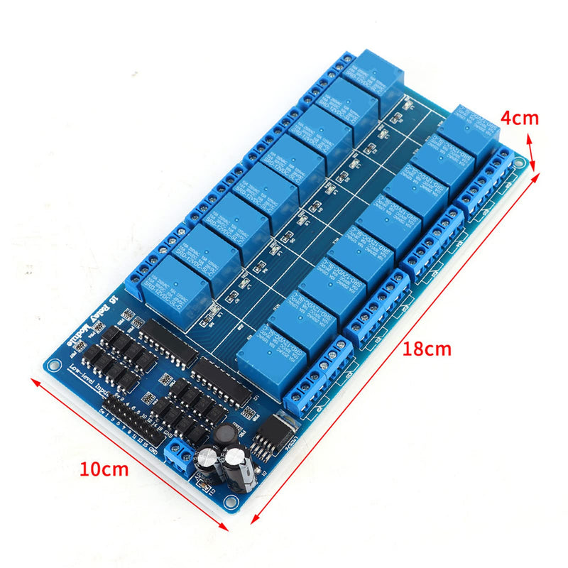 RJ45 Port Ethernet Control Module with 16-Channel Relay LAN WAN Network Web Server Network Ethernet Relay Control