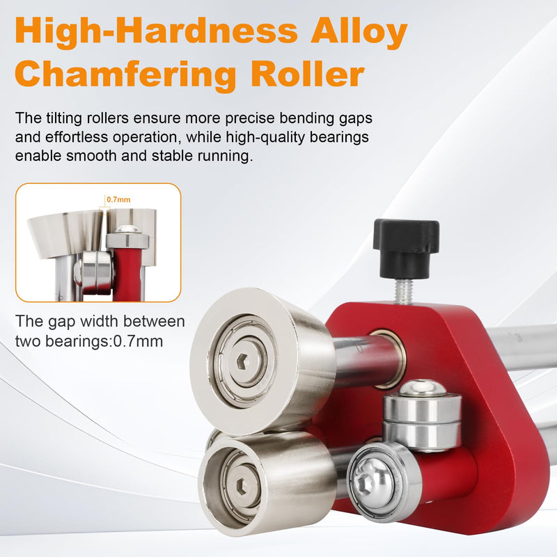 Sheet Metal Roller Bender Single-Station | 0-100° Bending Angle, 5mm-75mm Depth | Professional Sheet Metal Bending tool for Roofing Projects & Metal Fabrication