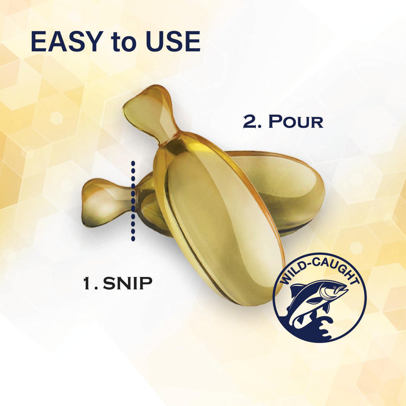 Omega-Caps High Potency Snip Tips for Medium to Large Breeds-Vet Formulated for Healthy Radiant Skin & Coat. Contains Omega 3 for Joint & Immune System Support, Easy to Dose Soft Gel Capsules 250 CT. Medium & Large Dogs 250 Capsules - PawsPlanet Australia