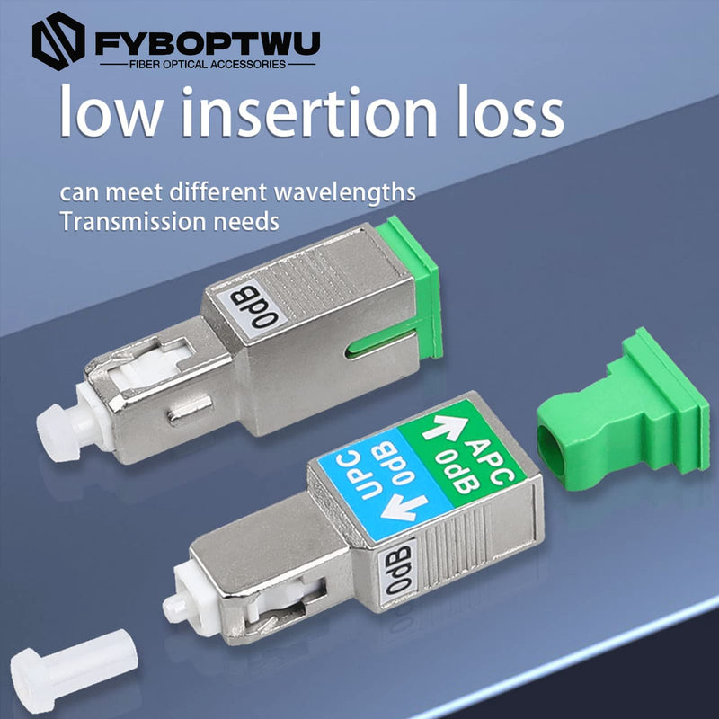 4 Pcs Fiber Optical Adapter - SC/UPC Male to SC/APC Female Singlemode Hybrid Optical Fiber Convertor/Coupler 4