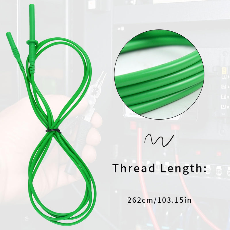 ZIBOO FTL1550B Test Leads with Alligator Clips for Fluke 1550C FC /1555 FC Insulation Tester Compatible with Fluke TL1550B