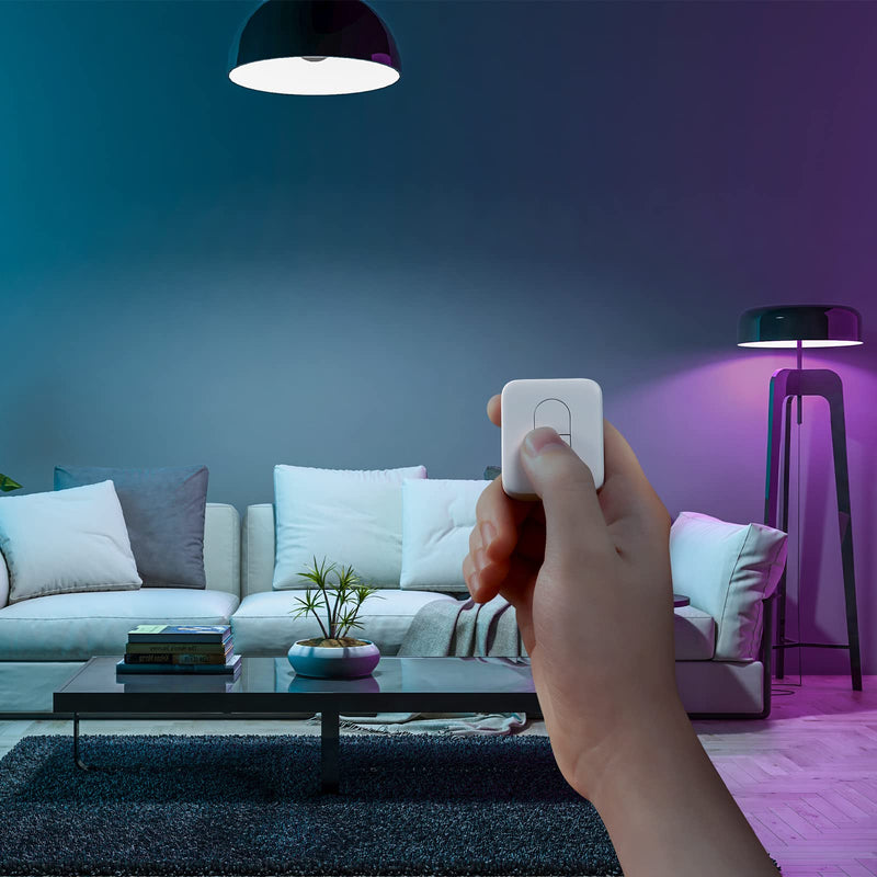 SwitchBot Remote One Touch Button - Compatible with SwitchBot Bot, Curtain Robot, Color Bulb, Plug Mini and Blind Tilt, Smart Home Easy to Control, Bluetooth Long Range 5.0 Gray