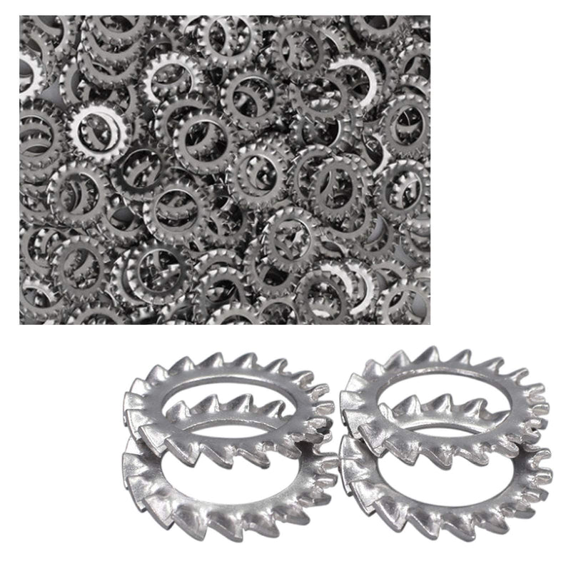 M6 304 Stainless Steel External Tooth Star Lock Washers（100Pcs） M6 - NewNest Australia