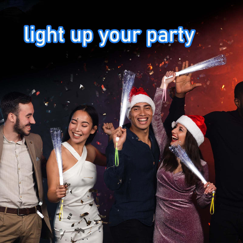 25 Pcs White Fiber Optic Wands,3 Models Wedding Sparklers,Glow Sticks Light up Sticks Led Light Wands Fit Wedding Bridal Shower Birthday Valentine's Day fashion