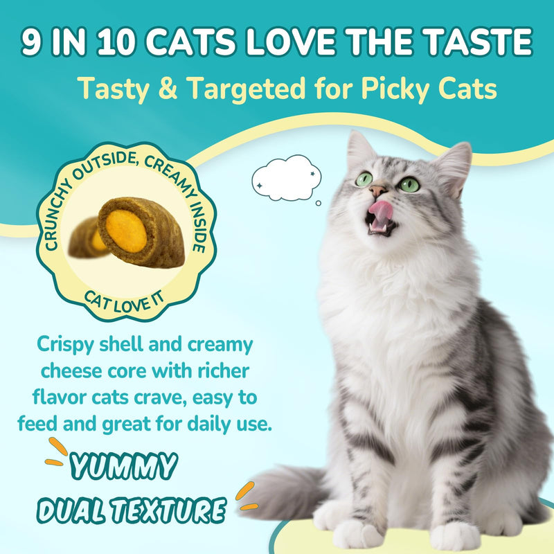 Cat Allergy Relief & Dog Hip and Joint Chews | 500 Crunchy & Creamy Anti-Itch Cat Chew + 200 Soft Dog Joint Chews with Glucosamine, Chondroitin, MSM | Seasonal Itch Relief & Mobility Support