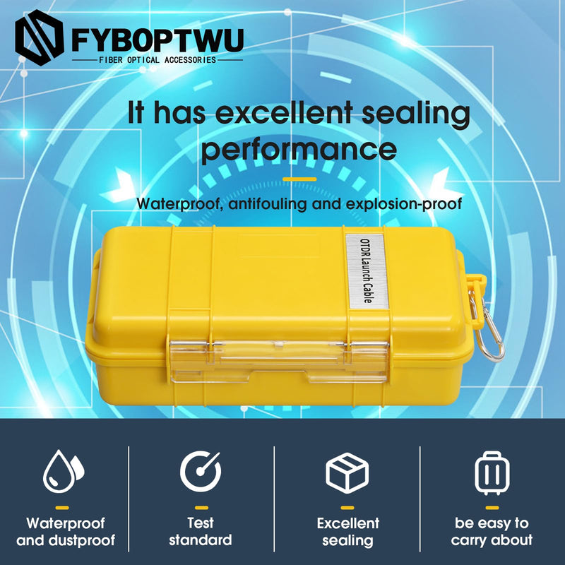 OTDR Launch Cable Box SC/APC-SC/APC Singlemode SM（9/125） Extension Cord OTDR Dead Zone Eliminator Fiber Optic Tester (500M) SC APC - SC APC 500m