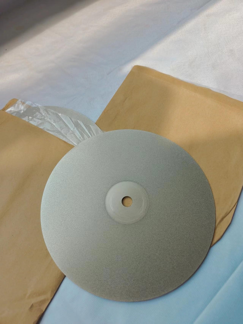 Diamond Flat Lap Disc, 8 Inch, 600 Grit, 1/2 Inch Arbor, for Gemstone Glass Ceramics Grinding Polishing (600 Grit)