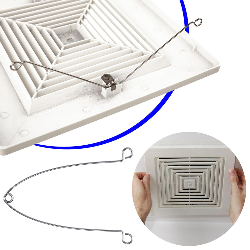 7Pcs Spring Clips for Recessed Light Fixtures, Metal Torsion Spring Clips, Spring Clip Replacements for Bathroom Fan, Ceiling Exhaust Fan, Shower Recessed Lighting Trim -Silver