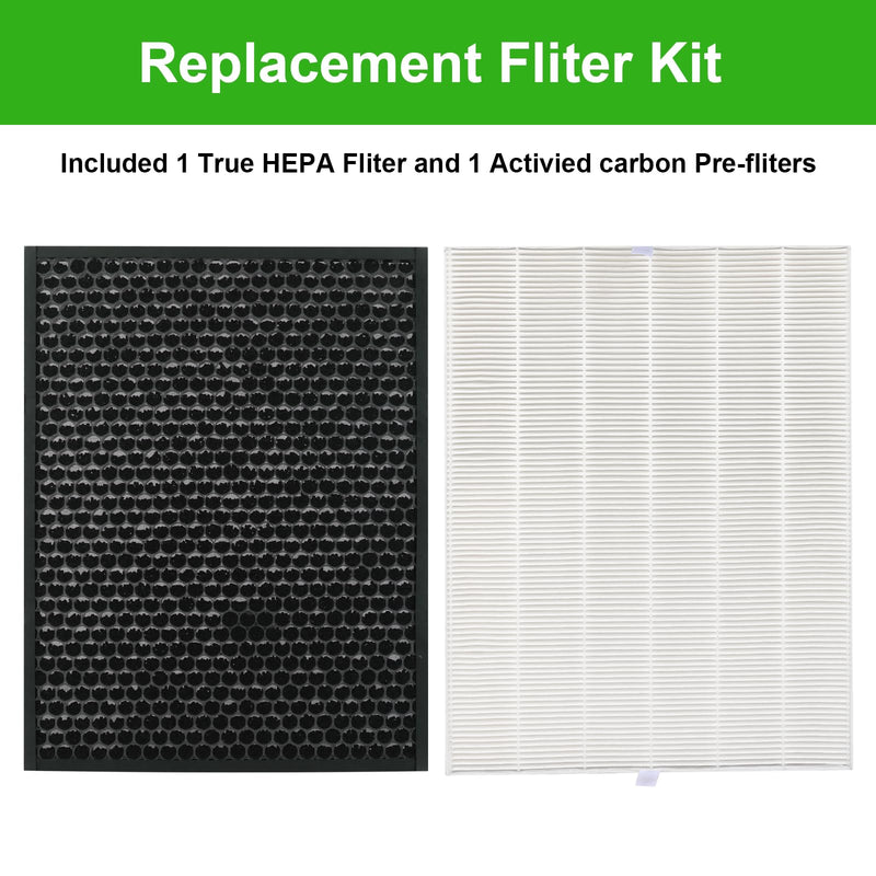 114190 Replacement Filter B for Winix Air Purifiers: Replacement Filter 9500 U300 P300 WAC9000 WAC9500 WAC5000 WAC5000b WAC5300 WAC6300 WAC5500 (1 Pack) 12.3" x 15.9" x 1.4"