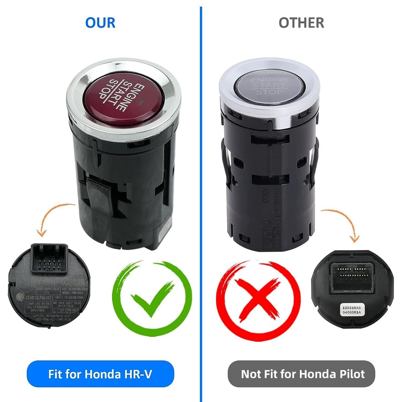 Ignition Starter Switch, Fits for Honda HR-V 1.8L 2016 2017 2018 | OE Replacement 35881-t4n-702 35881T4N701 35881T4NH01 35881T4NH02, Engine Key Start Stop Push Button One-Button Switch