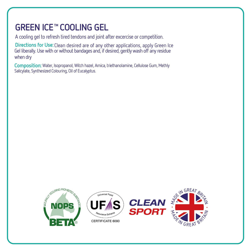 Equine America Green Ice Cooling Gel | Premium Ready To Use Horse & Pony Skin Care | Joint & Muscle Tension Relief | 1.5 Litre - PawsPlanet Australia