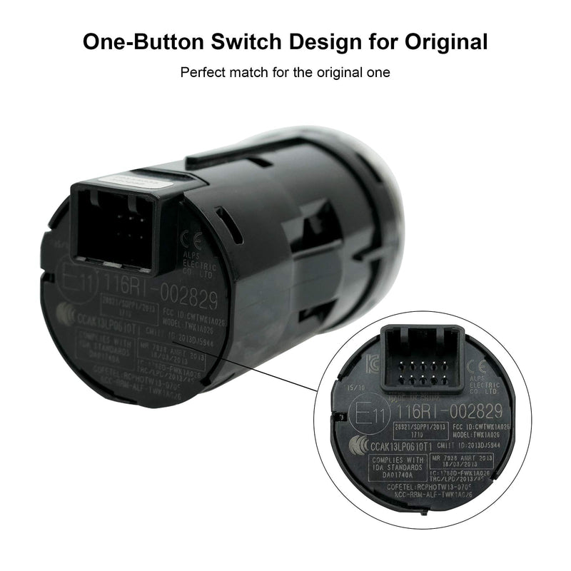 Ignition Starter Switch, Fits for Honda HR-V 1.8L 2016 2017 2018 | OE Replacement 35881-t4n-702 35881T4N701 35881T4NH01 35881T4NH02, Engine Key Start Stop Push Button One-Button Switch