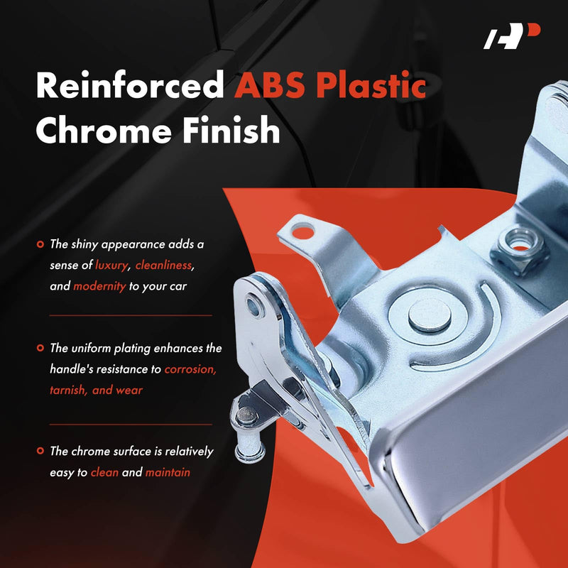 A-Premium Tailgate Handle Liftgate Latch Handle Compatible with Ford F-100 1980-1983, F-150 F-250 F-350 1980-1986, Chrome