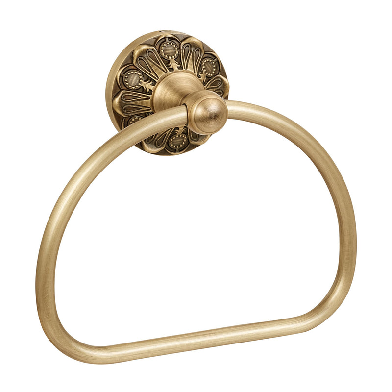 Brass Towel Ring, Antique Brass Bathroom Towel Holder Ring, Towel Rack Hanger Home Hand Towel Ring Towel Holder for Bathroom Wall Mounted Bathroom Accessory