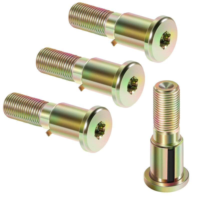 20-12972 Door Latch Striker Pin 4-Pack, Compatible with Peterbilt 330/335 / 359/370 / 378/379, Heavy Duty Chrome Steel Set, 2005 & Earlier Door Lock Striker Bolt Accessories Parts