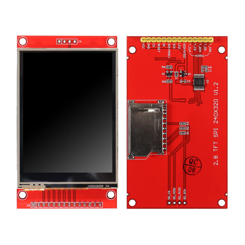 DIANN 2.8" ILI9341 SPI TFT LCD Display Touch Panel 320x240 TFT LCD Touch Screen Shield 5V/3.3V STM32 Display Module SPI Serial with Touch Pen 2.8"