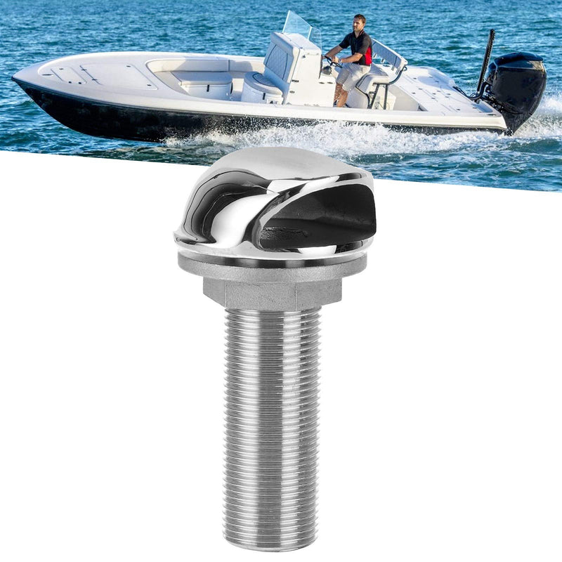 KIMISS 1in Straight Marine Hose Barb Fitting, for Boat/Yacht/Truck/RV, Stainless Steel Thru-Hull Connector, Drain Pipe Adapter, Hose Thru Fitting