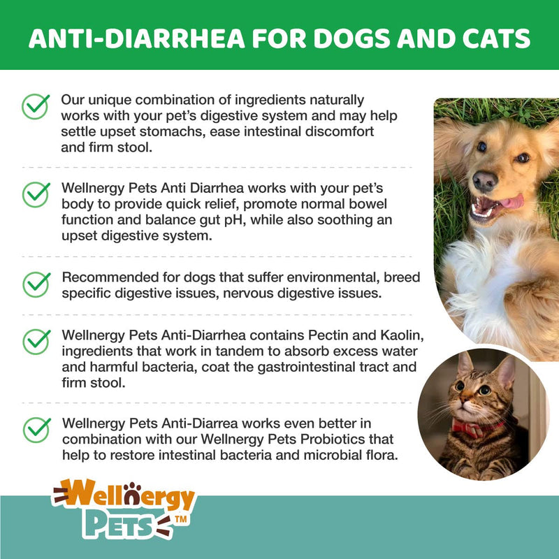 Anti-Diarrhea for Dogs & Cats (4 oz Liquid)(Syringe Included) - PawsPlanet Australia