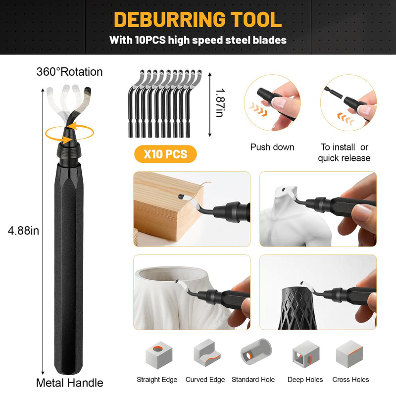 63 Pcs 3D Printer Tools, 3D Printing & Cleaning Tool Kit