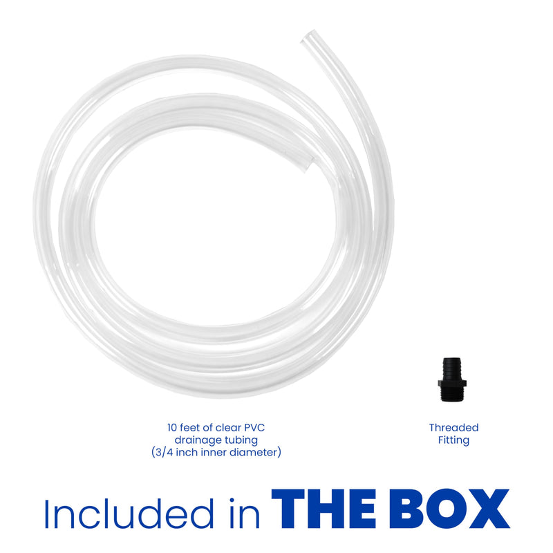 AprilAire 5692 Dehumidifier Drainage Parts Kit, Including 10 Feet of Drain Tubing and Threaded Fitting, for AprilAire Whole-House E-Series Dehumidifiers