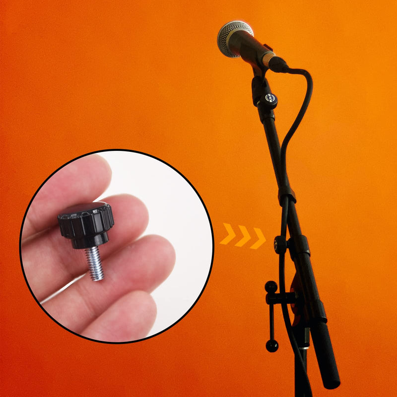 12 Pcs M4 x 10mm Threaded Knurled Thumbscrew, Monitor Screws Vesa Mount Screws Carbon Steel Clamping Knobs Grip Thumb Screw Mounting Thumb Screw