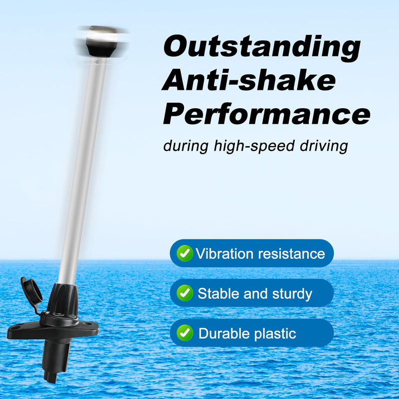 Boat Stern Light Base,Anchor Light Base,Waterproof Navigation Lights for Pontoon,Marine,Yacht,Jon Boat (Threaded 90 Degrees) Threaded 90 degrees
