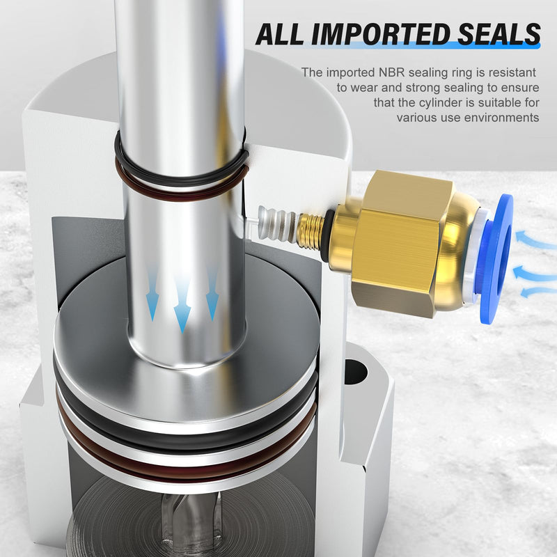 TAILONZ PNEUMATIC Right-Turn Cylinder Pneumatic Rotation Angle of 90 Degrees, Rotary Clamping Angle of the Lower Pressure Cylinder, Pressure Clamping Rotating Cylinder ACK25×90R