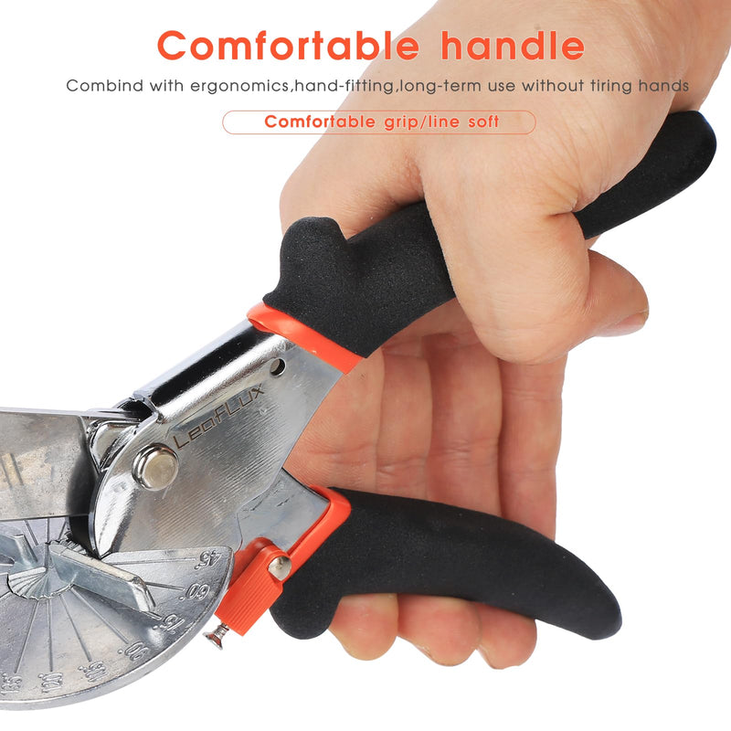 Miter Shears, Multifunctional Trunking Shears for Angular Cutting of Moulding and Trim, Adjustable at 45 to 135 Degree, Hand Tools for Cutting Soft Wood, Plastic, PVC, |LFXP3101S 3101S