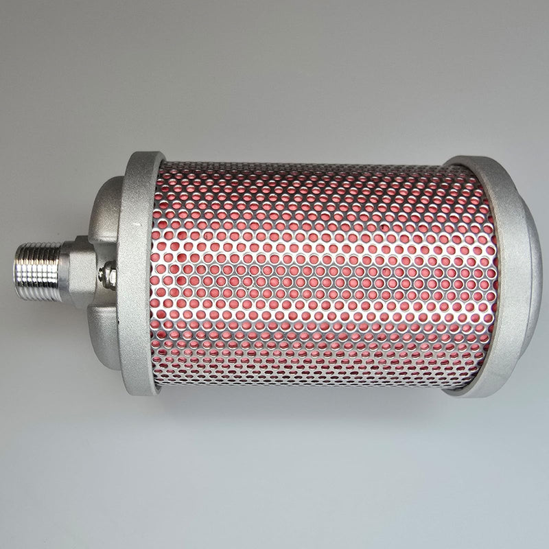 X03 Air Compressor Muffler 3/8" NPT Male,Single Chamber 145 PSI exhaust muffler, used for replacing parts of air compressors, compressor dryers, compressed air equipment, and systems