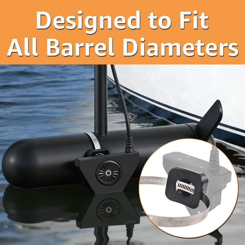 010-12784-00 Trolling Motor Barrel Mount for Garmin Panoptix LVS32 Transducer, Replacement Trolling Motor Barrel Mount Compatible with Garmin