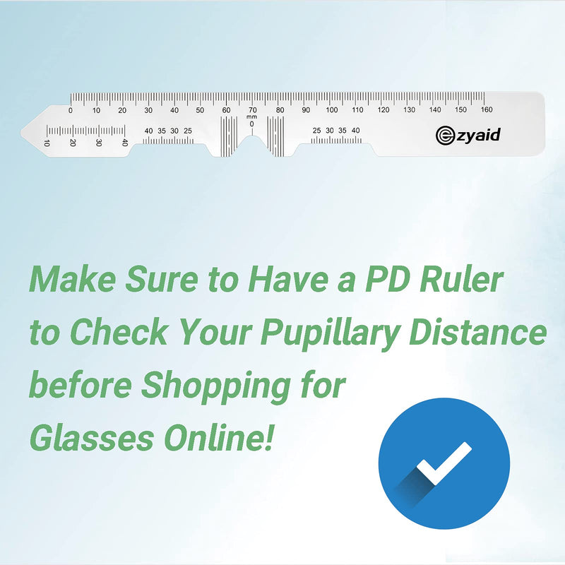 PD Ruler with Instruction Manual - Pupillary Distance Ruler for Pupil Distance Measuring, PD Measurement Tool for Prescription Eyeglasses, Include Eye Care Tips