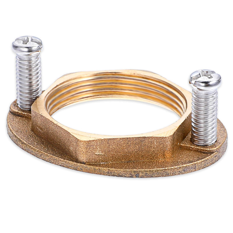 1 Set Brass Faucet Lock Nut Brass Female Locknut Faucet Washers for Secure Faucet Nut Hex Faucet Locknut Plumbing Installation Kit of Bathroom Lock Nuts Thread M32*1.25 (Inner Diameter:32mm/1.23in)