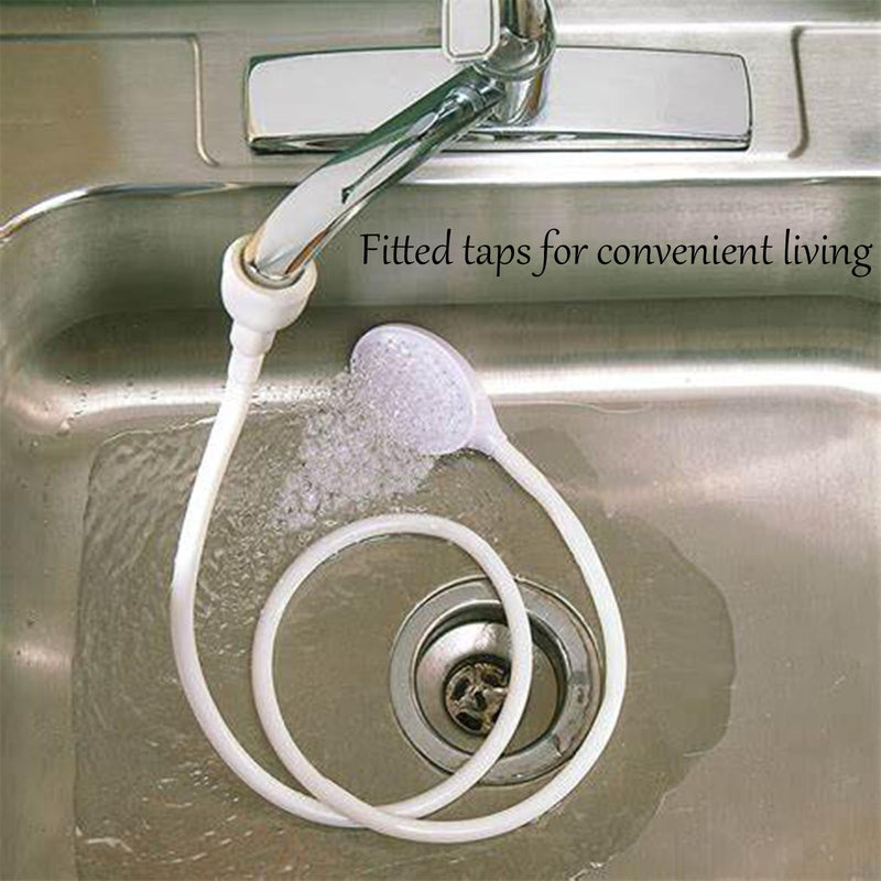 9.84FT Sink Spray Hose,Portable Sink Hose Faucet Sprayer, Shampoo Sprayer Handheld Hose Faucet Shower Head Spray Hose for Bathing Baby,Pets,Washing Hair,Rinsing Vegetables 9.84FT